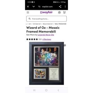 Wizard of Oz - Mosaic Framed Memorabilia LND‎